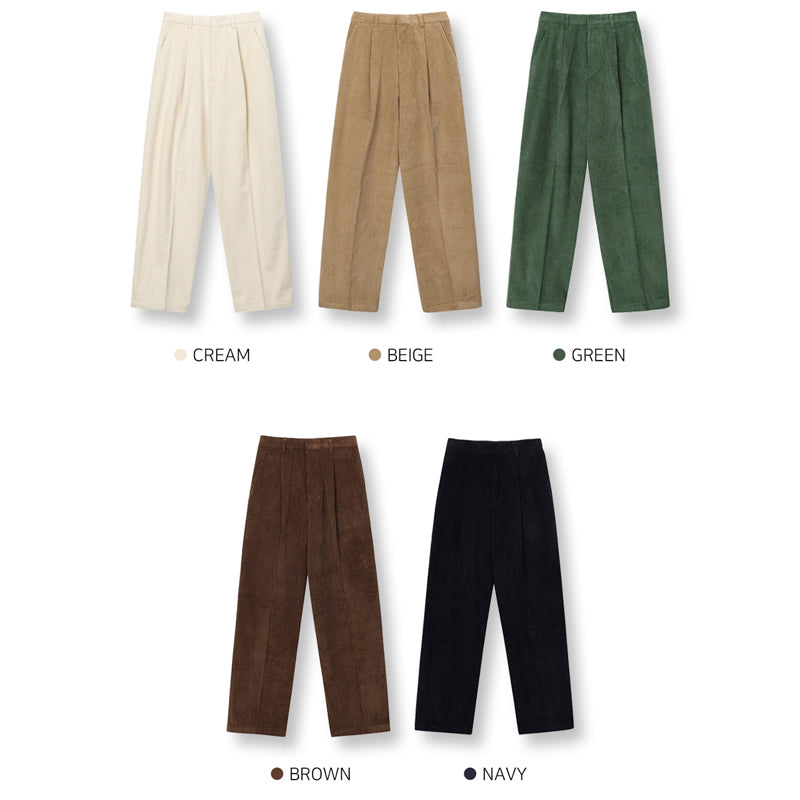 Corduroy Wide-Leg Trousers