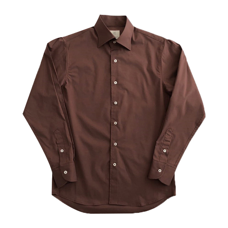 Dark Red Cotton Shirt