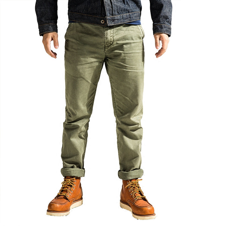 Khaki Chino Trousers