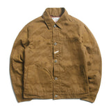 Thickened Loose Canvas Workwear Retro Oil Wax Jacket