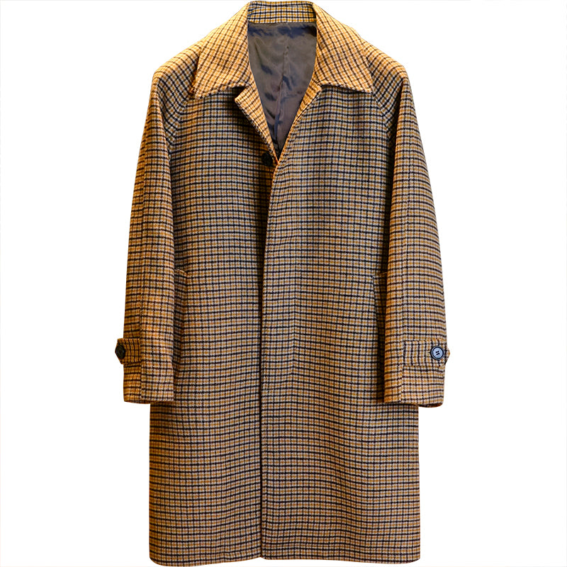 Wool Houndstooth Coat