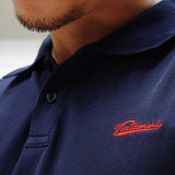 Solid Color Short Sleeves Embroidered Polo Shirt