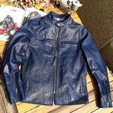 Indigo-Dyed Pony Leather J100 Jacket Stylish Exclusive Offer