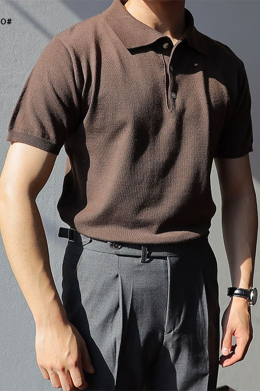 Knitted Polo Shirt