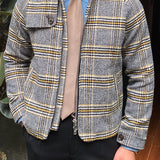 Short Wool Slim Japanese Style Elegant Warm Jacket