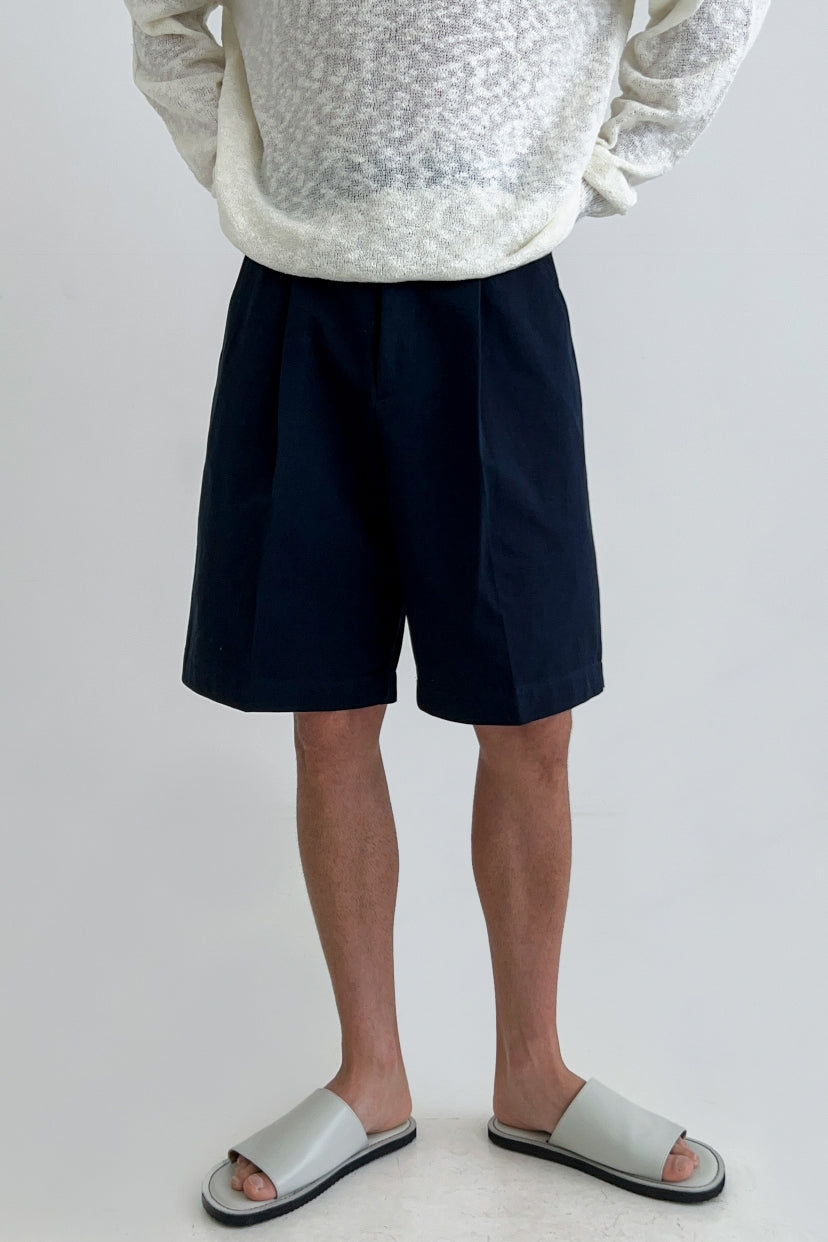 Pleated Business Shorts