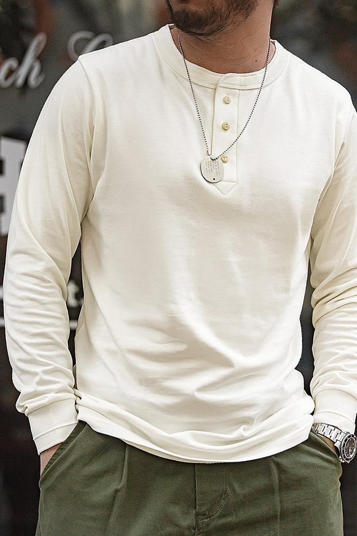 Open Collar Henley