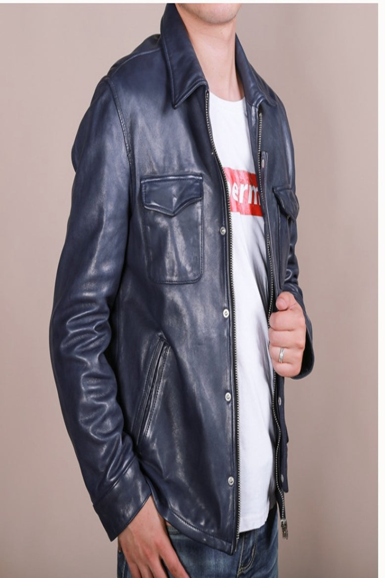 Japanese Leisure Leather Jacket