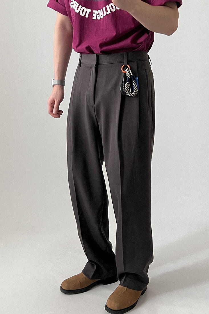 Double Pleated Suit Pants