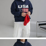 Embroidered Hooded Sweater Men's Winter Sports Jacket