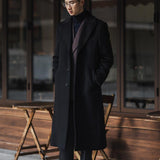 Large Size Mid-length Woolen Thickened Coat
