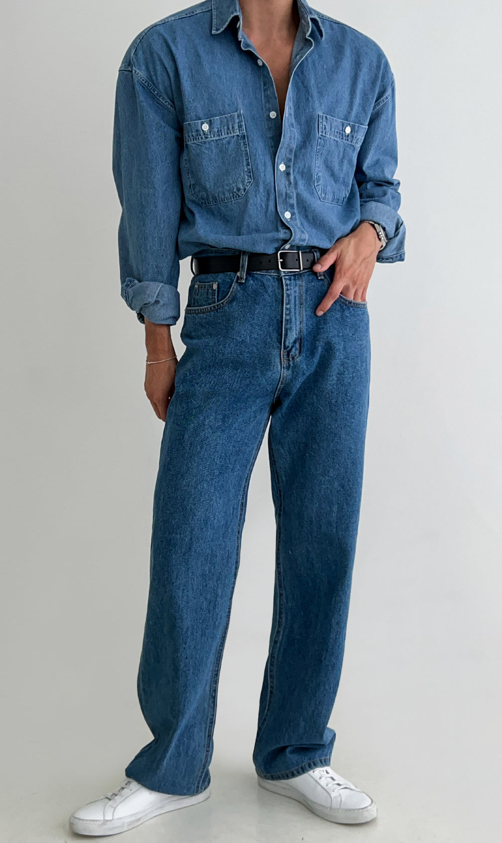 Denim Multi-Pocket Shirt