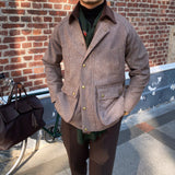 Wind Herringbone Pattern Warm High-quality Jacket
