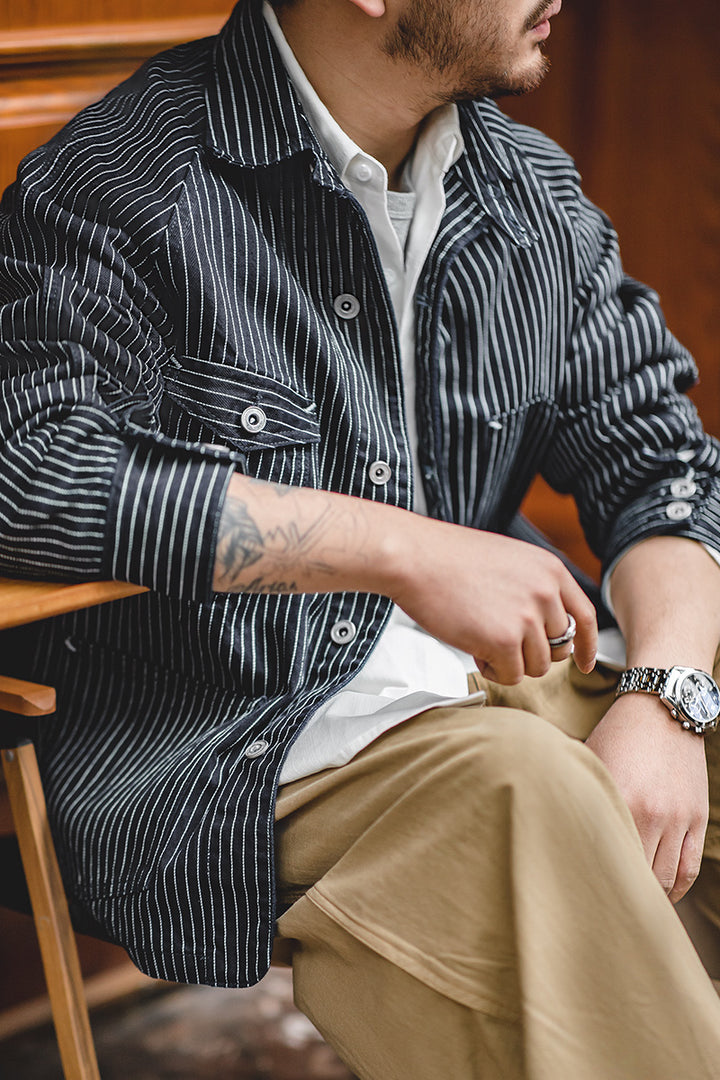 Striped Denim Shirt