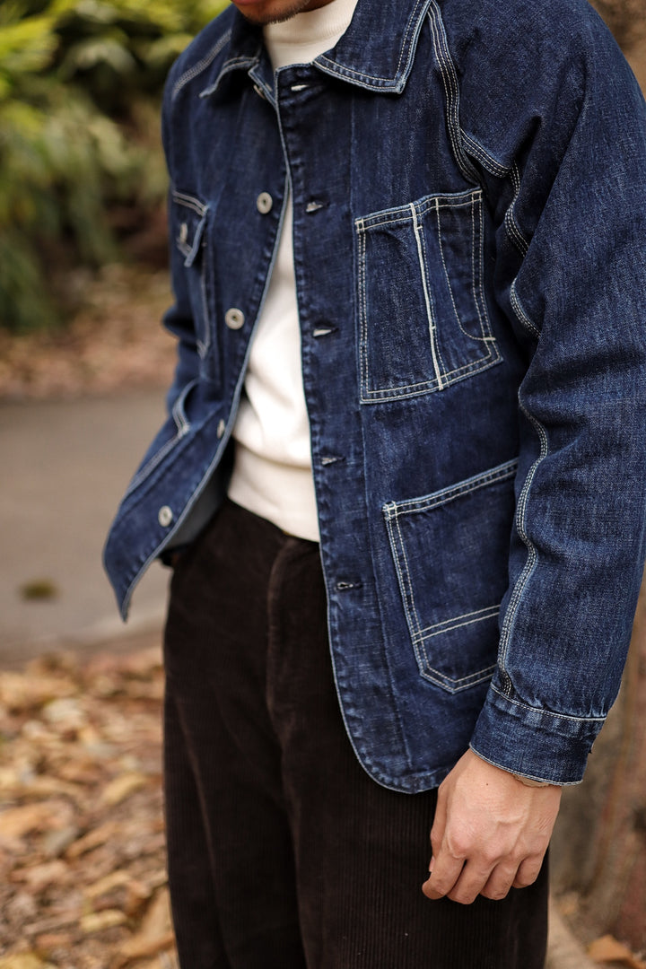 Washed Denim Windbreaker