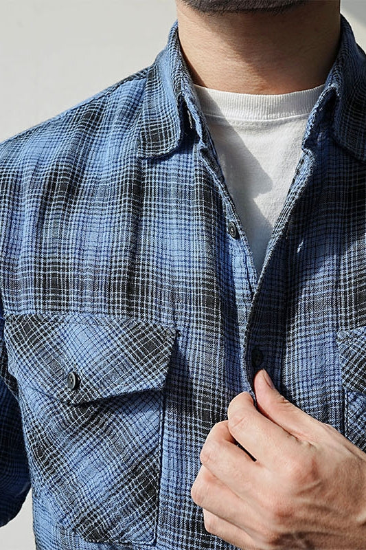 Plaid Contrast Shirt