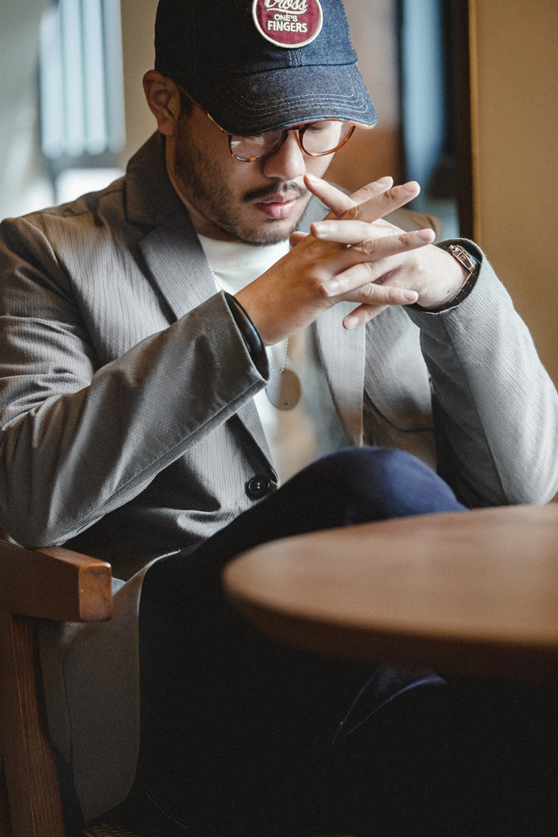 Single Breasted Gray Blazer