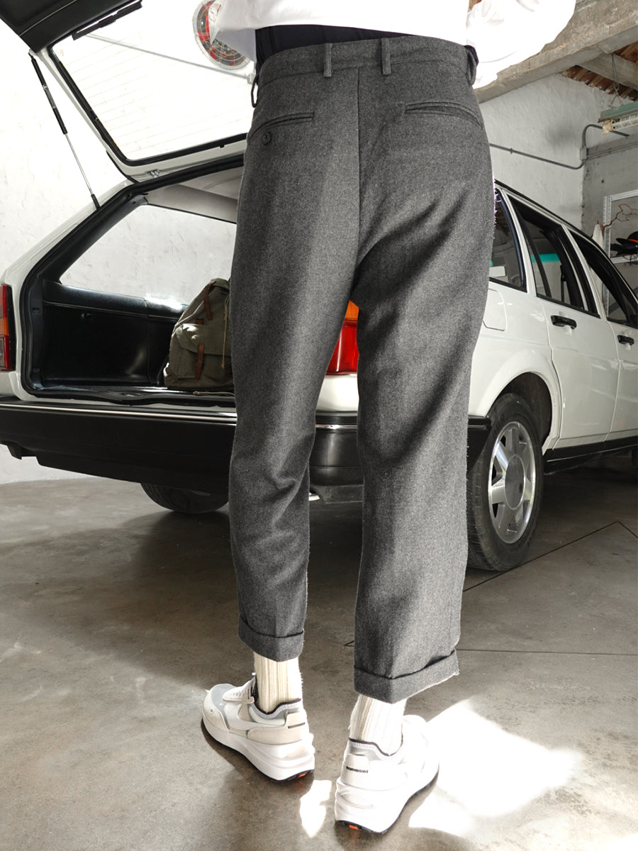 Tapered Wool Pants