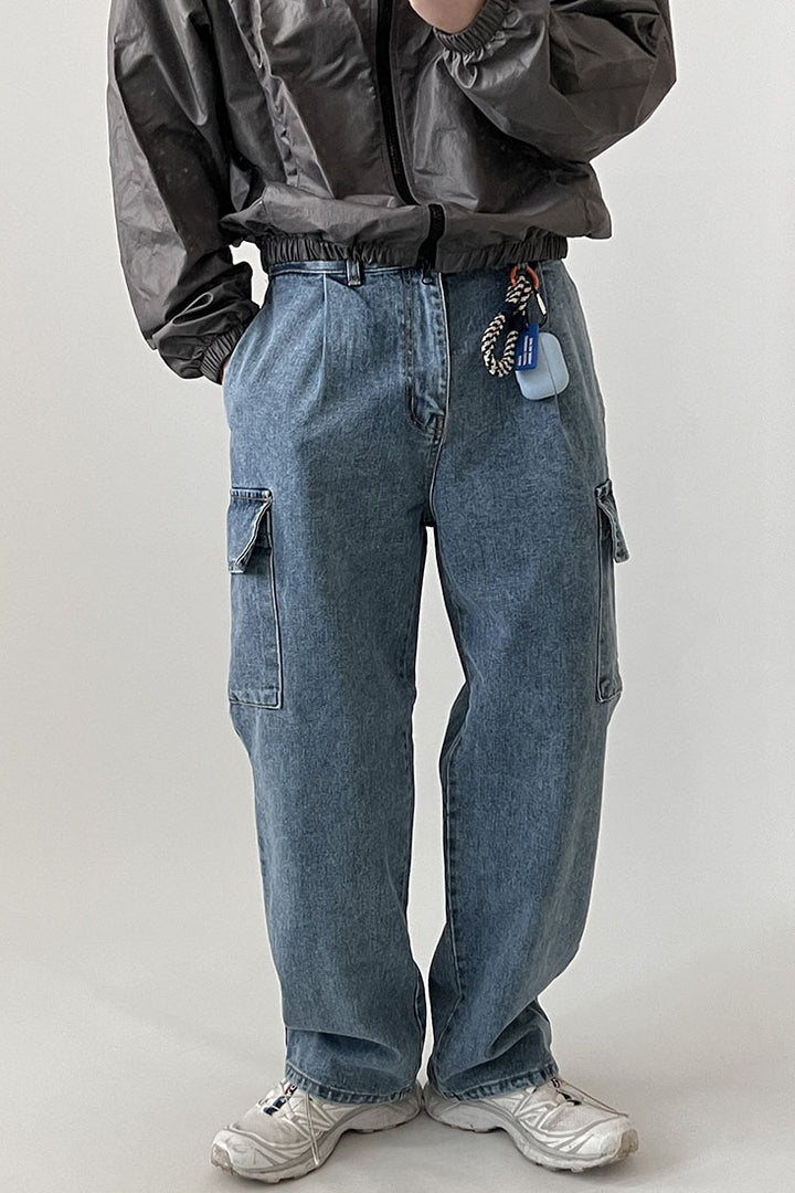 Loose Multi-Pocket Denim