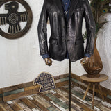 Authentic Hand Stitched Sheepskin Jacket Classic Leather Suit
