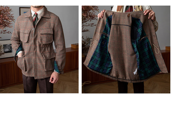 Houndstooth Hunting Jacket