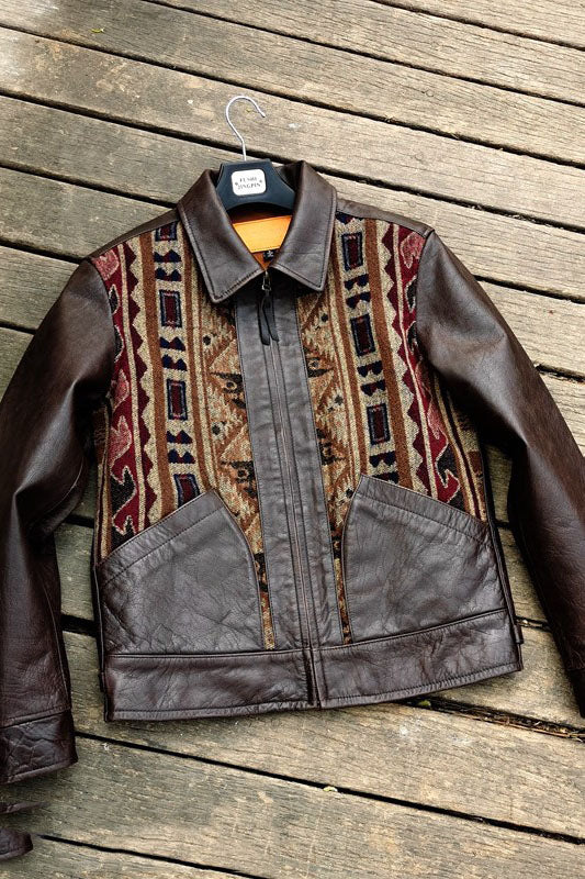 Stitching Cowhide Jacket