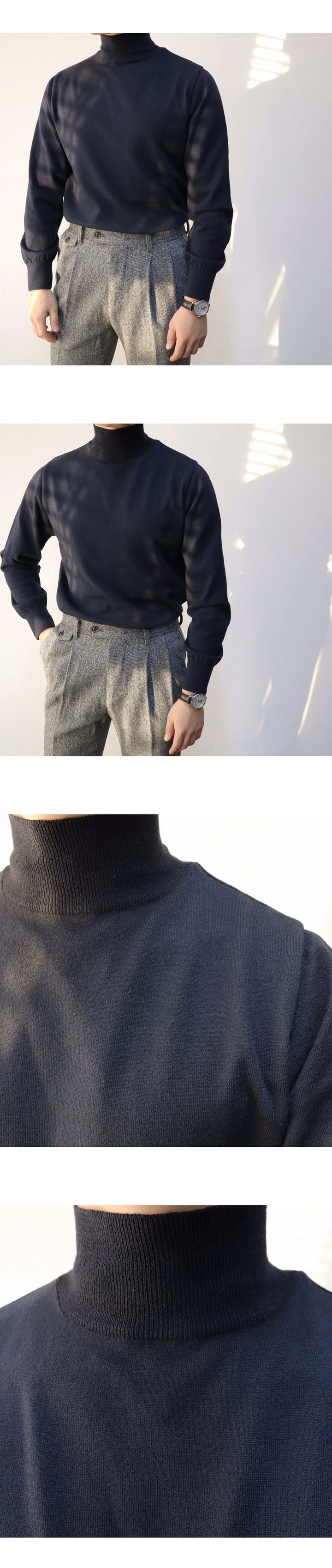 Soft High-Collar Sweater