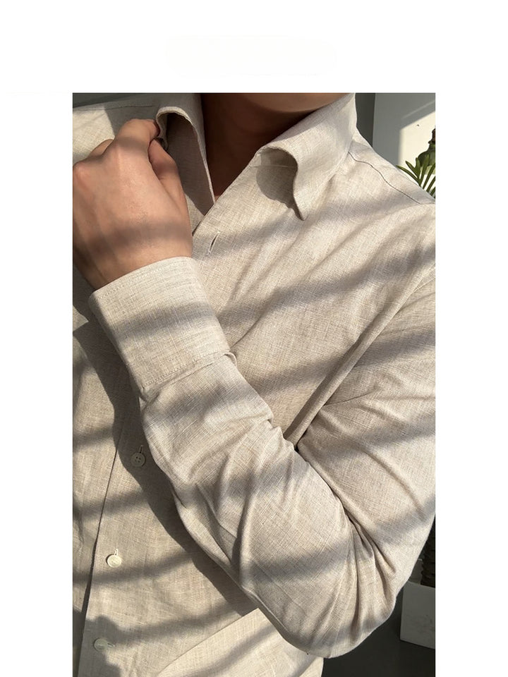 Linen Windsor Collar Shirt