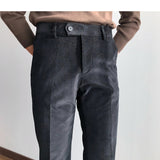 Business Iron-free Slim-fit Nine-point Pants
