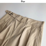 High-quality Retro Naples Paris Buckle Gentleman Trousers