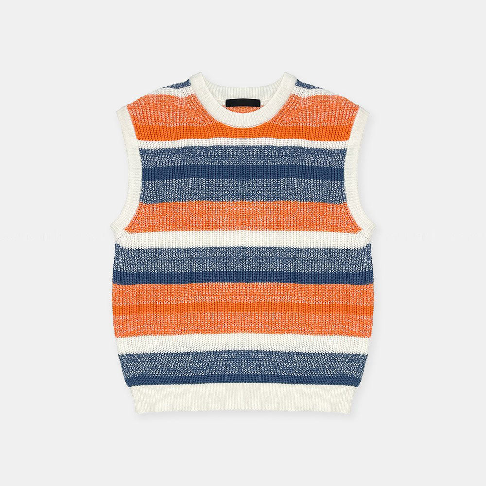 Striped Knit Vest