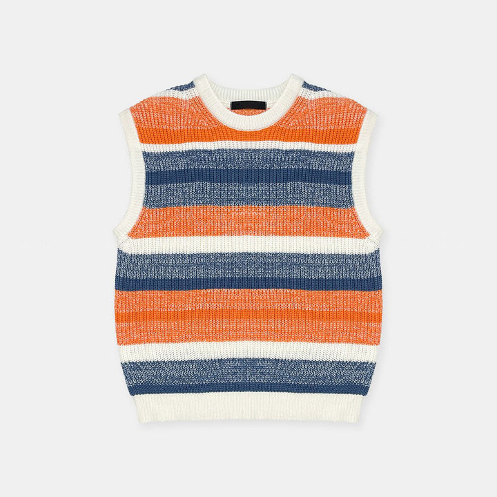 Striped Knit Vest