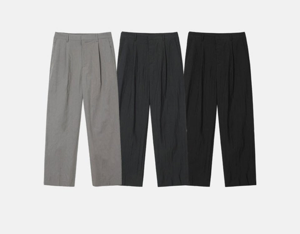 Running Drape Cotton Trousers