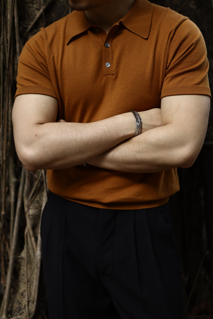 Lapel Polo Knitted Tee