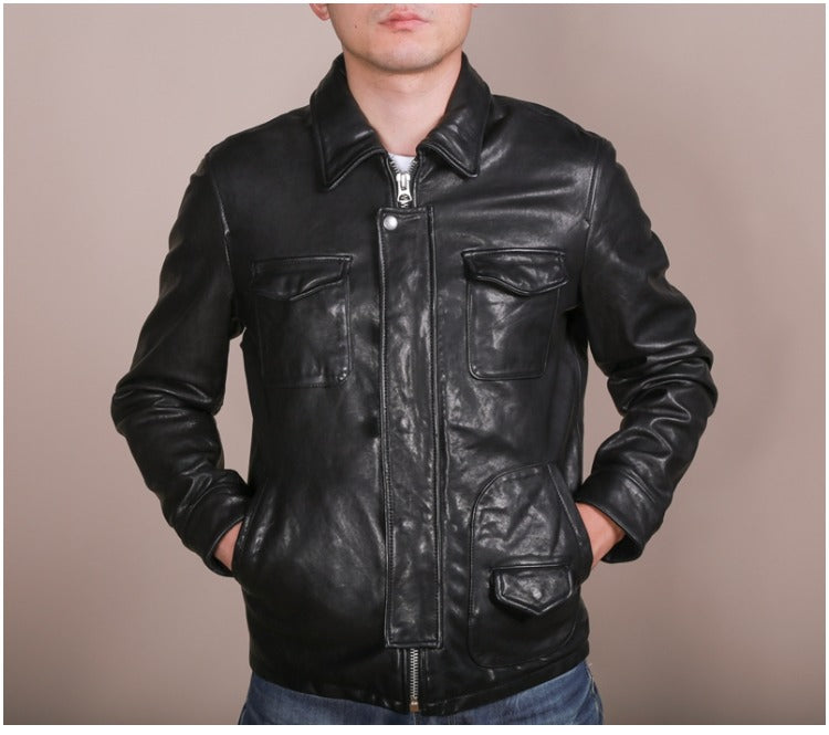 Tanned Sheep Leather Jacket