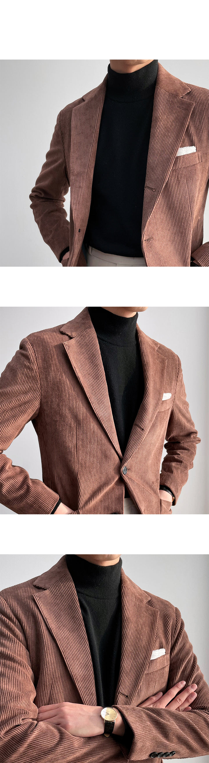 Retro Corduroy Suit Jacket