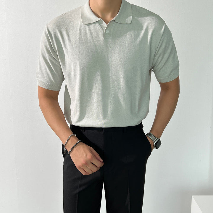 Linen Knitted Polo