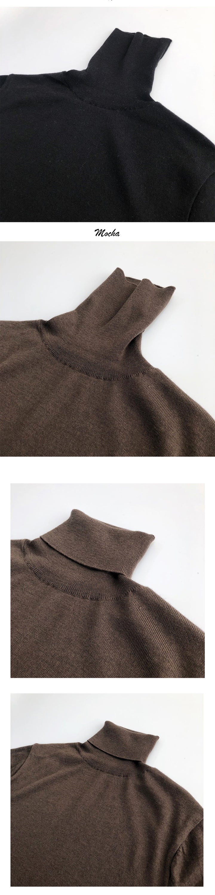 Fine Wool Turtleneck Sweater