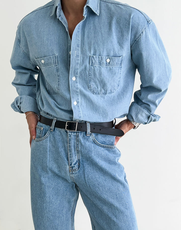 Denim Multi-Pocket Shirt