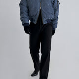 Men's Retro Crackle Casual Jacket Warm Cotton Coat