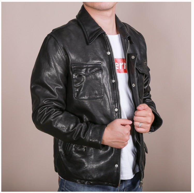 Tanned Sheep Leather Jacket