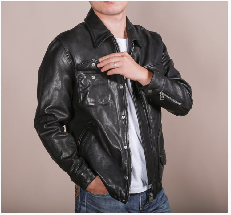 Tanned Sheep Leather Jacket