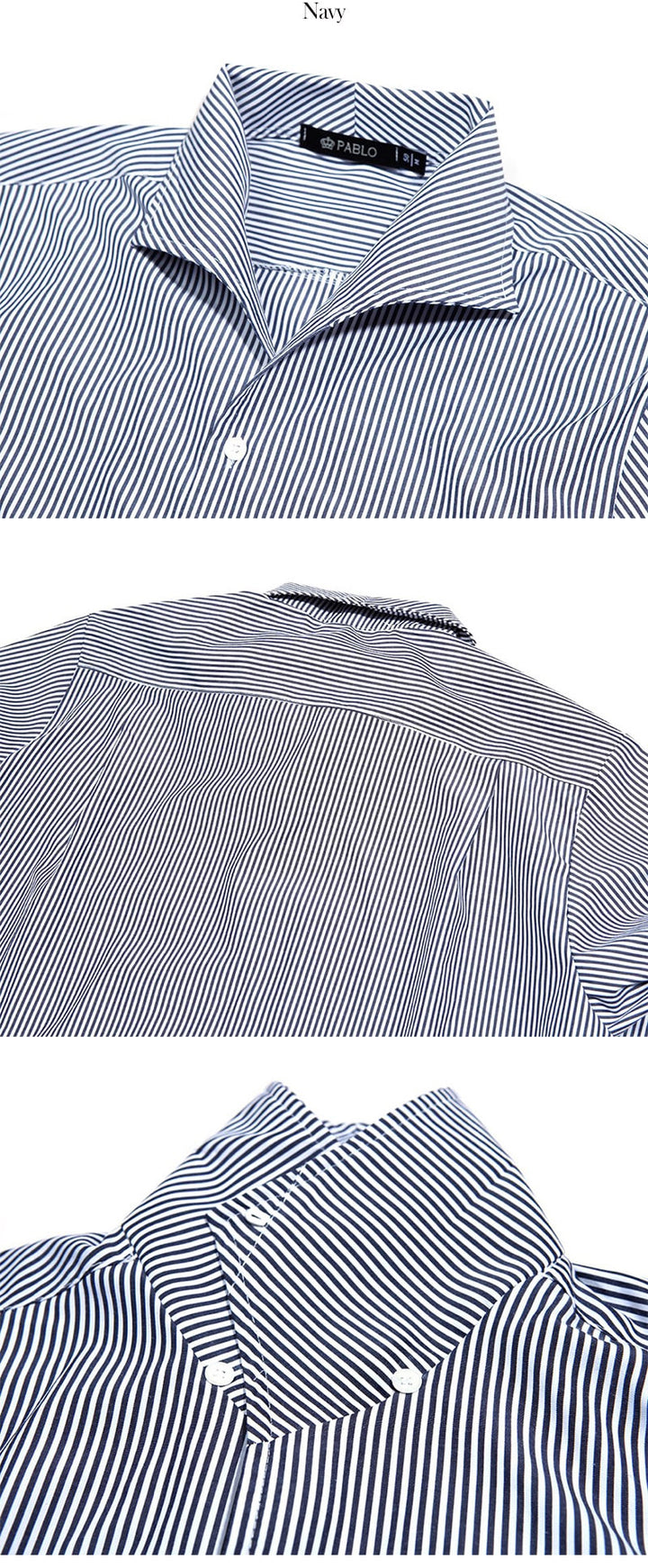 Korean Striped Autumn Shirt