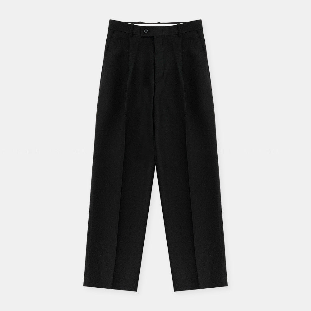 Pleated Wide-Leg Trousers