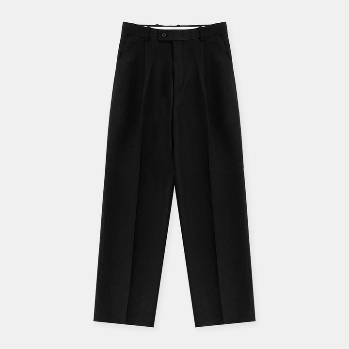 Pleated Wide-Leg Trousers