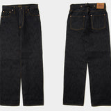 High Waist Straight Vintage Labor Union Version Paris Buckle Jeans