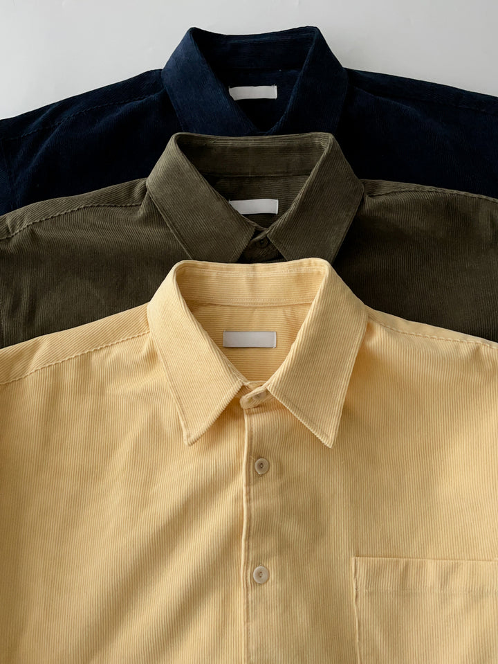 Pinstripe Corduroy Shirt