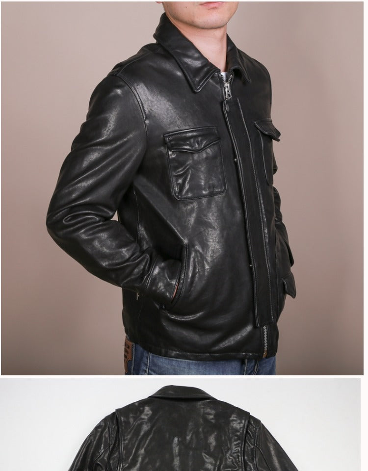 Tanned Sheep Leather Jacket