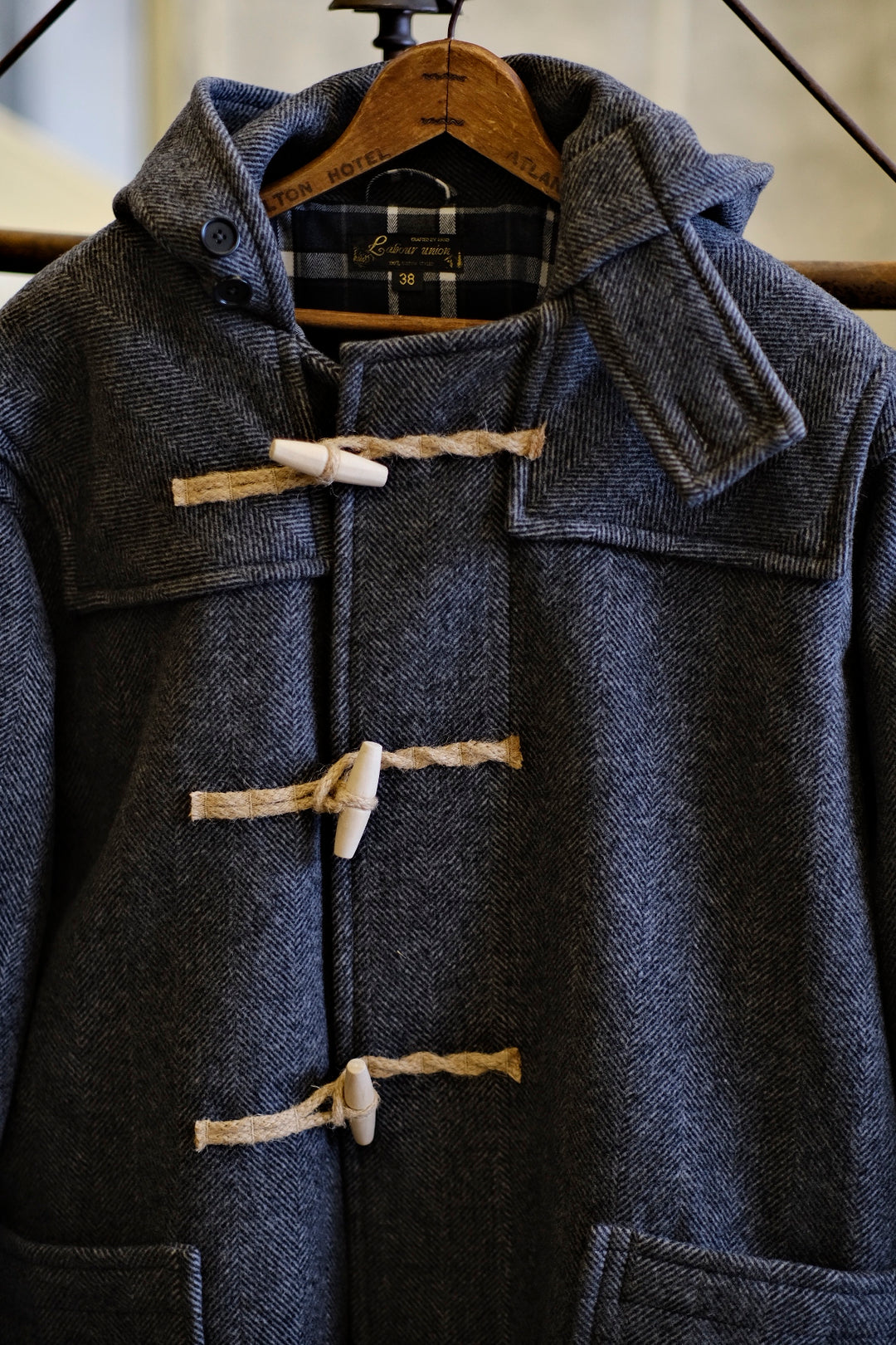 Wool Coat with Hemp Detail