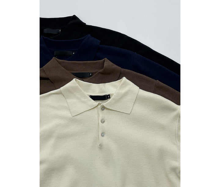 Soft Wool Knitted Polo